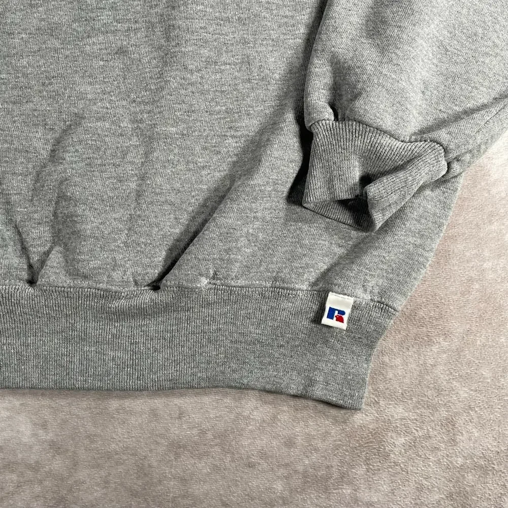 Vintage Russell Athletic Gray Blank Sweatshirt Soft Mens 2XL